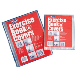 TUDOR EXERCISE BOOK COVERS 225x175mm PK5