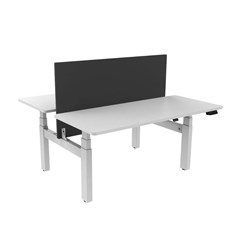 Sylex Arise Basix 3 Back To Back Desk Frame Only 600-1230mmH White