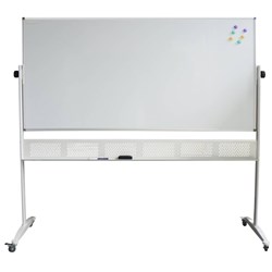 Rapidline Standard Mobile Whiteboard 1800W x 900mmH Aluminium Frame