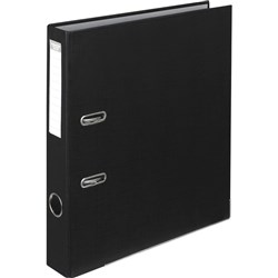 ColourHide Half Lever Arch Binder A4 50mm PE Black