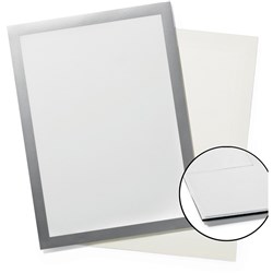 Durable Duraframe Grip Textile Surface A4 Sign Holder Silver