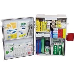 Trafalgar Workplace First Aid Kit Wall Mount Plastic Case White