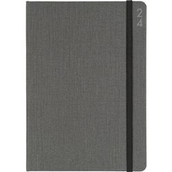 Debden Designer Diary A5 Day To Page Textured Charcoal