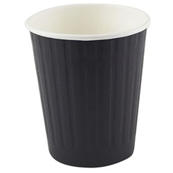 Writer Breakroom Disposable Double Wall Paper Cups 237ml 8oz Box Of 500 Black