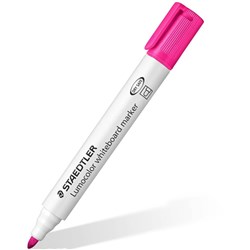 Staedtler 351 Lumocolor Whiteboard Marker Bullet 2mm Bright Pink Box Of 10