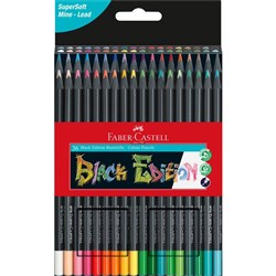 Faber Castell Black Edition Colouring Pencils Box of 36