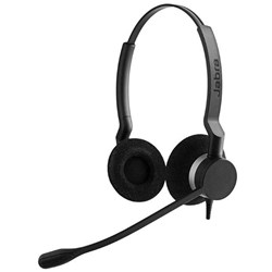 Jabra BIZ 2300 QD Wired Duo Noise Cancelling Headset Black
