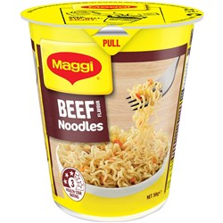 Maggi Beef Noodles 58g Cup Pack Of 6 Pack of 6