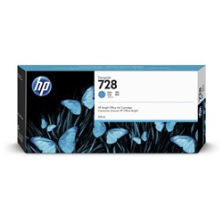 HP 728 DesignJet High Yield Ink Cartridge 300ml F9K17A Cyan