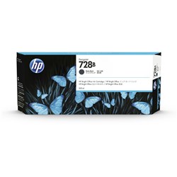HP 728B DesignJet Ink Cartridge High Yield 300ml 3WX30A Matte Black