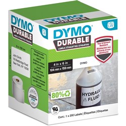 DYMO LabelWriter Durable Industrial Labels 104mm x 159mm 200 Labels White