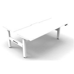 Rapidline Boost+ Back to Back Workstation 2 Person 1800W x 1500D x 1270mmH White/White