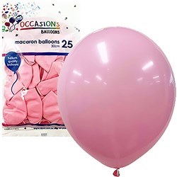 Alpen Occasions Balloons 30cm Macaron Pastel Light Pink Pack Of 25