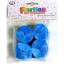 Alpen Parties For Everyone Crepe Streamers 35mm x 13m Light Blue Pack Of 4