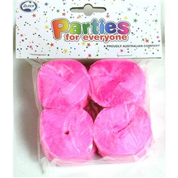 Alpen Parties For Everyone Crepe Streamers 35mm x 13m Bright Pink Pack Of 4