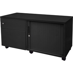 Rapidline Mobile Caddy Right Hand Tambour Door 1050W x 500D x 615mmH Black