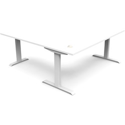 Rapidline Boost Static Corner Workstation 1800/1800W x 750D x 730mmH White/White