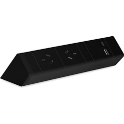 Rapidline Athena Power Rail Kit 2 GPO + 1 USB-A + 1 USB-C Black