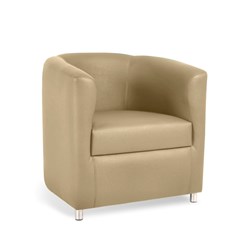 K2 Marbella Darwin Tub Chair Beige PU Leather