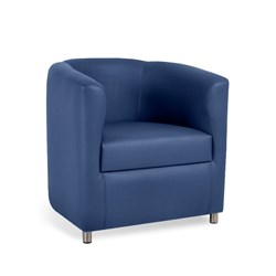 K2 Marbella Darwin Tub Chair Blue PU Leather