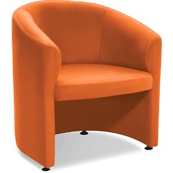 K2 Marbella Parkes Tub Chair Orange PU Leather