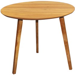 Sylex Arbour Round Meeting Table 850 Diameter x 720mmH American Walnut Timber Legs