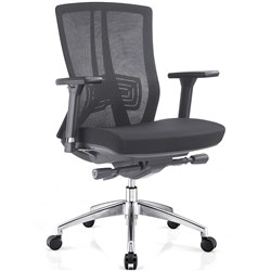 Sylex Truman Mid Back Chair Mesh Back No Arms Black