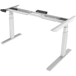 Sylex Arise Basix 3 Stage L-Shaped Desk LHR Or RHR Frame Only 600-1230mmH White