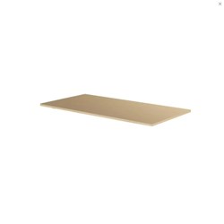 Sylex Rectangle With Scallop Table Top Only 1200W X 750D x 25mmH Snow Maple