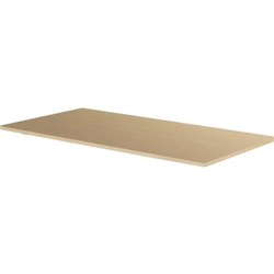 Sylex Rectangle With Scallop Table Top Only 1800W X 750D x 25mmH Snow Maple