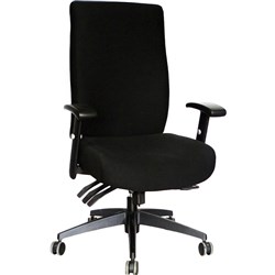 Sylex Piazza Hi Back Chair Black Fabric