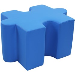 Sylex Puzzle Breakout Interlocking Ottoman Blue