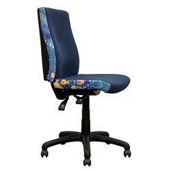 K2 Orange Dust Spectrum Katherine High Back Office Chair Ocean Blue