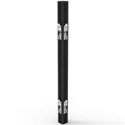 Rapidline SHUSH30+ Screen Joining Pole 495mmH Black
