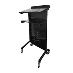 Visionchart Lectern Fixed Shelf 545W x 450D x 1200mmH Black