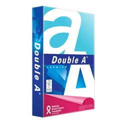 *** Double A Premium FSC Copy Paper A4 80gsm White Ream of 500