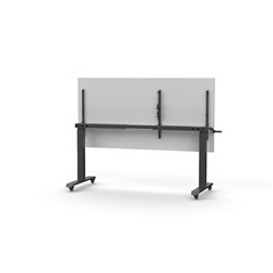 Rapidline Boost Height Adjust Flip Top Table 1500W x 750D x 725-1070mmH White/Black