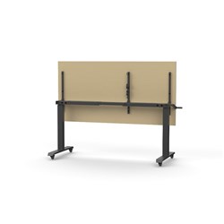 Rapidline Boost Height Adjust Flip Top Table 1800W x 750D x 725-1070mmH Oak/Black