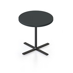 Rapidline Kolo Round Side Table 500D x 457mmH Black Top Black Base