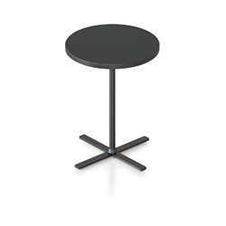 Rapidline Kolo Round Side Table 500D x 587mmH Black Top Black Base