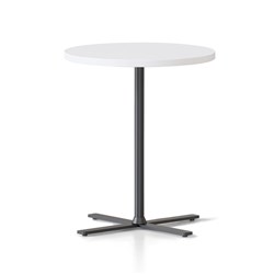 Rapidline Kolo Round Side Table 500D x 587mmH White Top Black Base