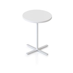 Rapidline Kolo Round Side Table 500D x 587mmH White Top White Base