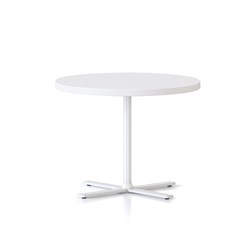 Rapidline Kolo Round Side Table 600D x 457mmH White Top White Base