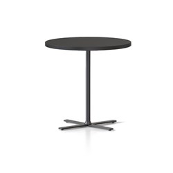 Rapidline Kolo Round Side Table 600D x 587mmH Black Top Black Base