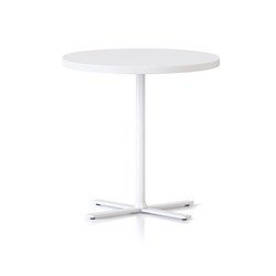 Rapidline Kolo Round Side Table 600D x 587mmH White Top White Base