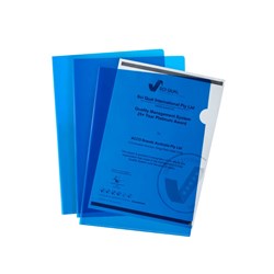 Marbig Ultra Letter File A4 Polypropylene Blue Pack Of 10