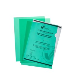 Marbig Ultra Letter File A4 Polypropylene Green Pack Of 10