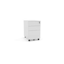 OLG Agile Mobile Pedestal 2 Drawer 1 File 390W x 450D x 600mmH White