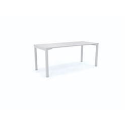 OLG Axis Straight Desk 1200W x 750D x 715mmH White Frame White Top