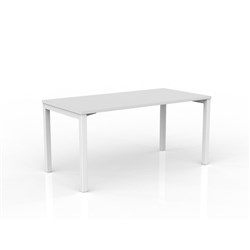 OLG Axis Straight Desk 1500W x 750D x 715mmH White Frame White Top